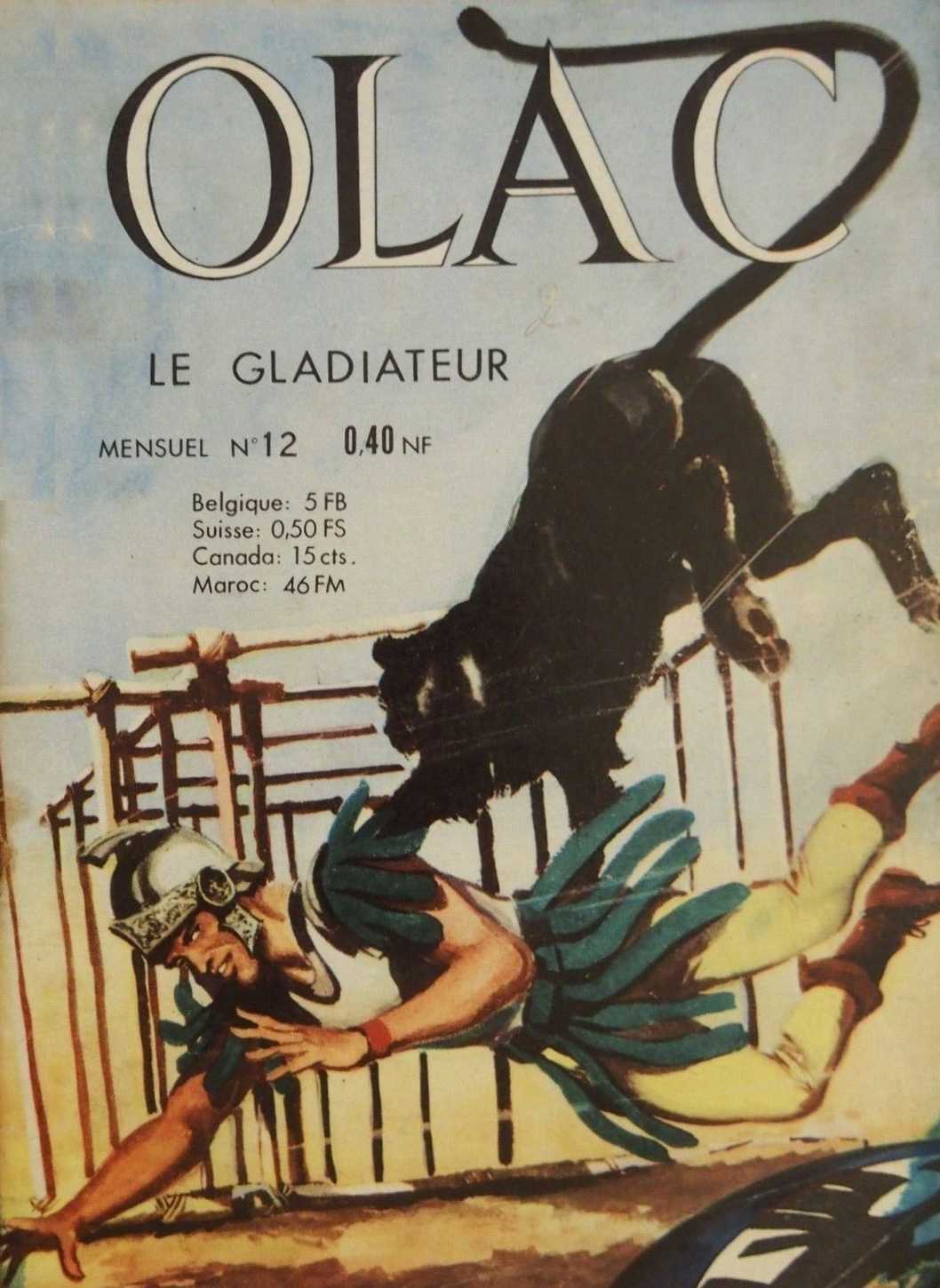 Scan de la Couverture Olac Le Gladiateur n 12